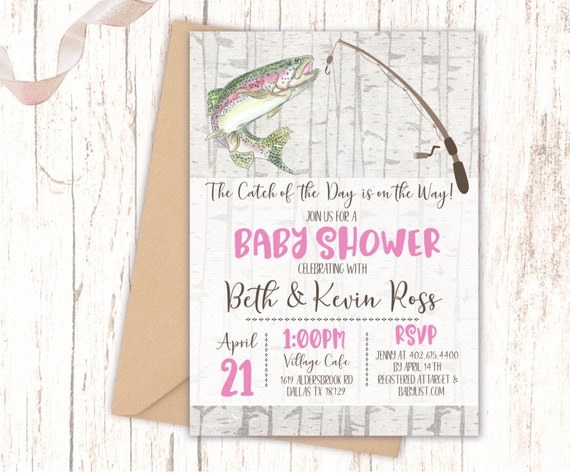 Fishing Baby Shower Invitation