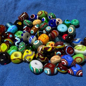 10 Norse Viking Lampwork Glass Bead Assortment image 3