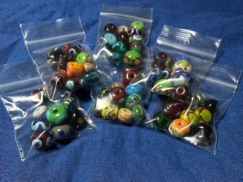 10 Norse Viking Lampwork Glass Bead Assortment image 7