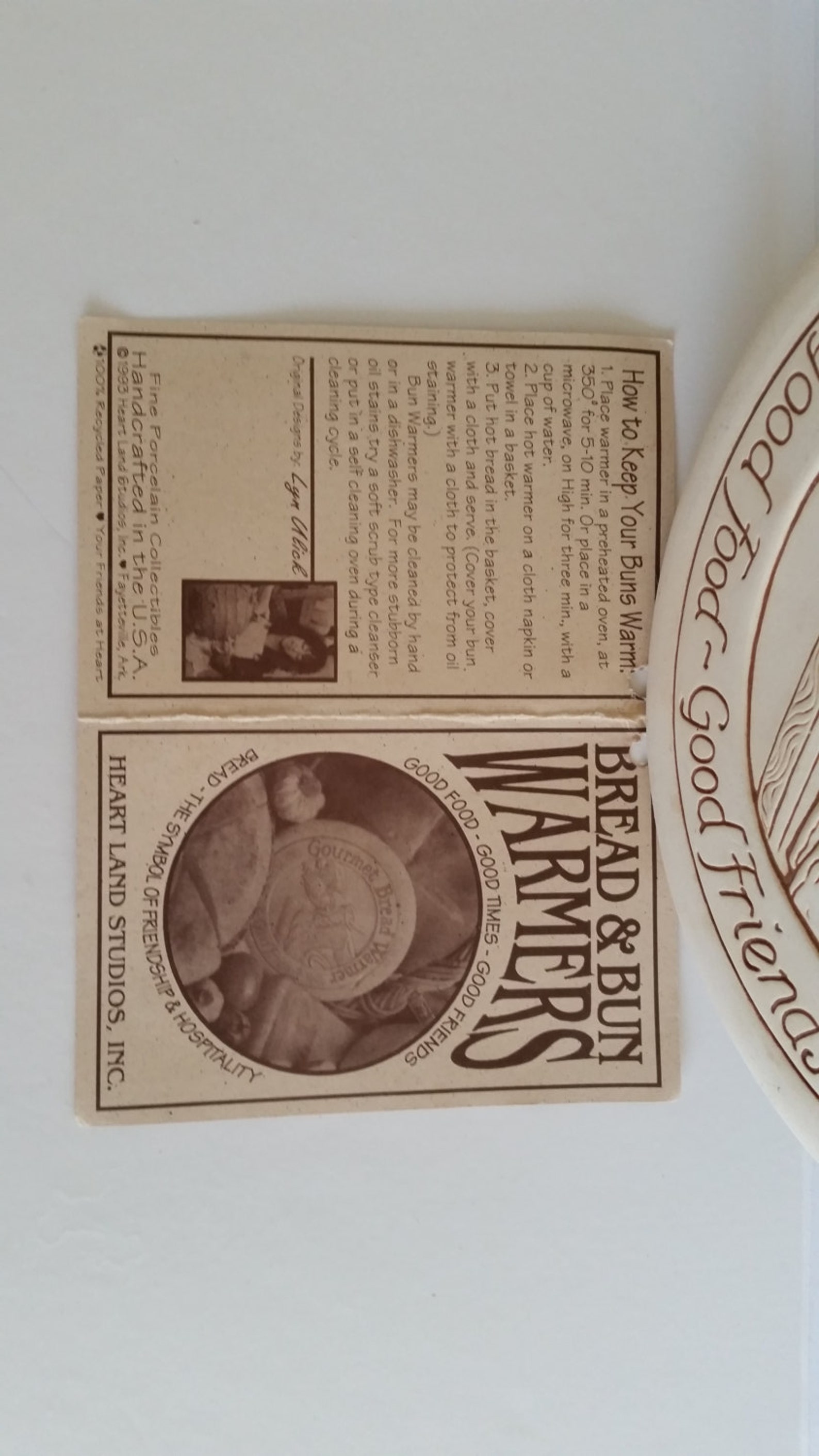 Lyn Ulick's Ceramic Gourmet Bread Warmer By Heart Land Etsy