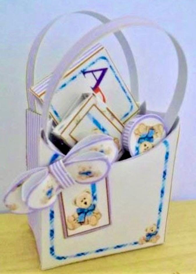 1:12th scale Miniature Digital Download Nursery Bag Kit