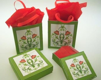 Jugendstil Weihnachtstüten und Schachteln Download