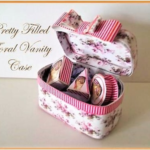 Dollhouse Miniature Vanity Case Digital Download Kit