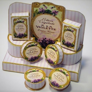 Kit di visualizzazione digitale in miniatura A La Violettes in scala 12