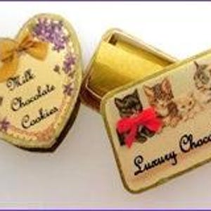 1:12th scale Dollhouse Chocolate Box Duo