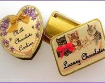 1:12th scale Dollhouse Chocolate Box Duo