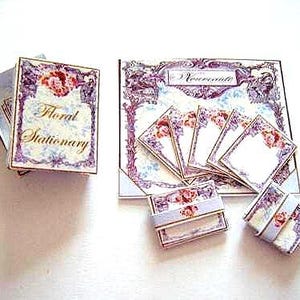 Dollshouse Miniature Stationary Set Kit Digital Download