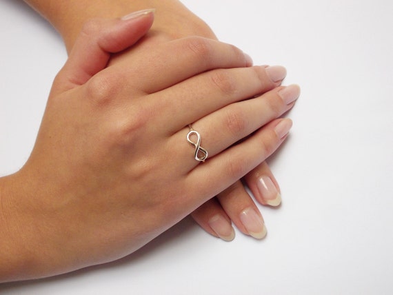 SILVER INFINITY Ring sterling Silver Infinity Love Ring bridesmaids Gif solid Silver Ring infinity Jewelry Best Friend Gift free Shipping Etsy