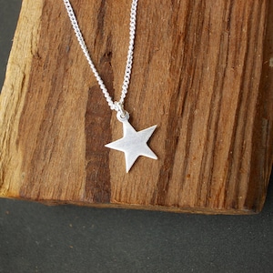 Little Star Necklace, Personalized Necklace, Personalized Gifts, Initial Necklace , Sterling Silver, Tiny Star Necklace, Little Star, Emma