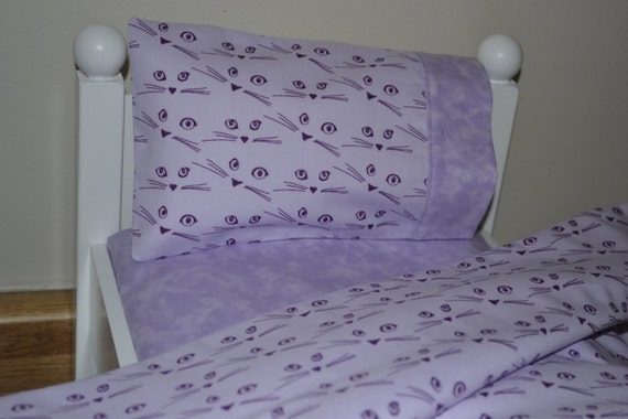 american girl purple bed