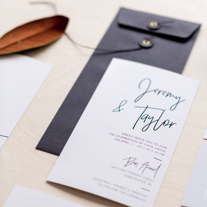 Printable Wedding Invitation Set Wedding Invitation RSVP | Etsy