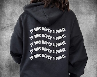 Never A Phase Hoodie Alt Clothing Retired Emo Kid Emo Gift Emo Forever Emo Clothing Pastel Goth Sweatshirt Alternative Clothing Emo Clothing