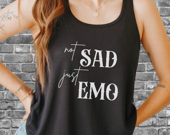 Emo Tank Top Emo Shirt Emo Clothing Goth Tank Top Emo Kid Shirt Retired Emo Kid Goth Clothes Emo Clothes Elder Emo Gift Elder Emo Shirt