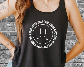 Emo Tank Top Emo Shirt Emo Clothing Goth Tank Top Emo Kid Shirt Retired Emo Kid Goth Clothes Emo Clothes Elder Emo Gift Elder Emo Shirt