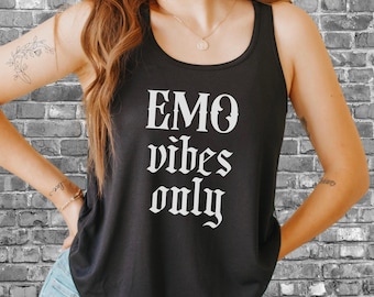 Emo Tank Top Emo Shirt Emo Clothing Goth Tank Top Emo Kid Shirt Retired Emo Kid Goth Clothes Emo Clothes Elder Emo Gift Elder Emo Shirt
