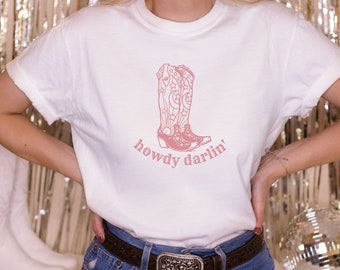 Cowgirl Shirt Western Graphic Tee Western Shirt Howdy Shirt Cowgirl Shirt Western Clothing Cowgirl Gifts Space Cowgirl Shirt Pink Cowgirl