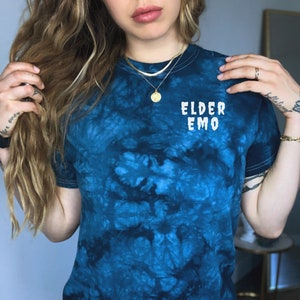 Elder Emo Shirt Emo Clothing Emo Shirt Retired Emo Kid Emo Kid Emo Gift Emo Clothes Pastel Goth Shirt TieDye Shirt Tie Dye Shirt Emo Tie Dye