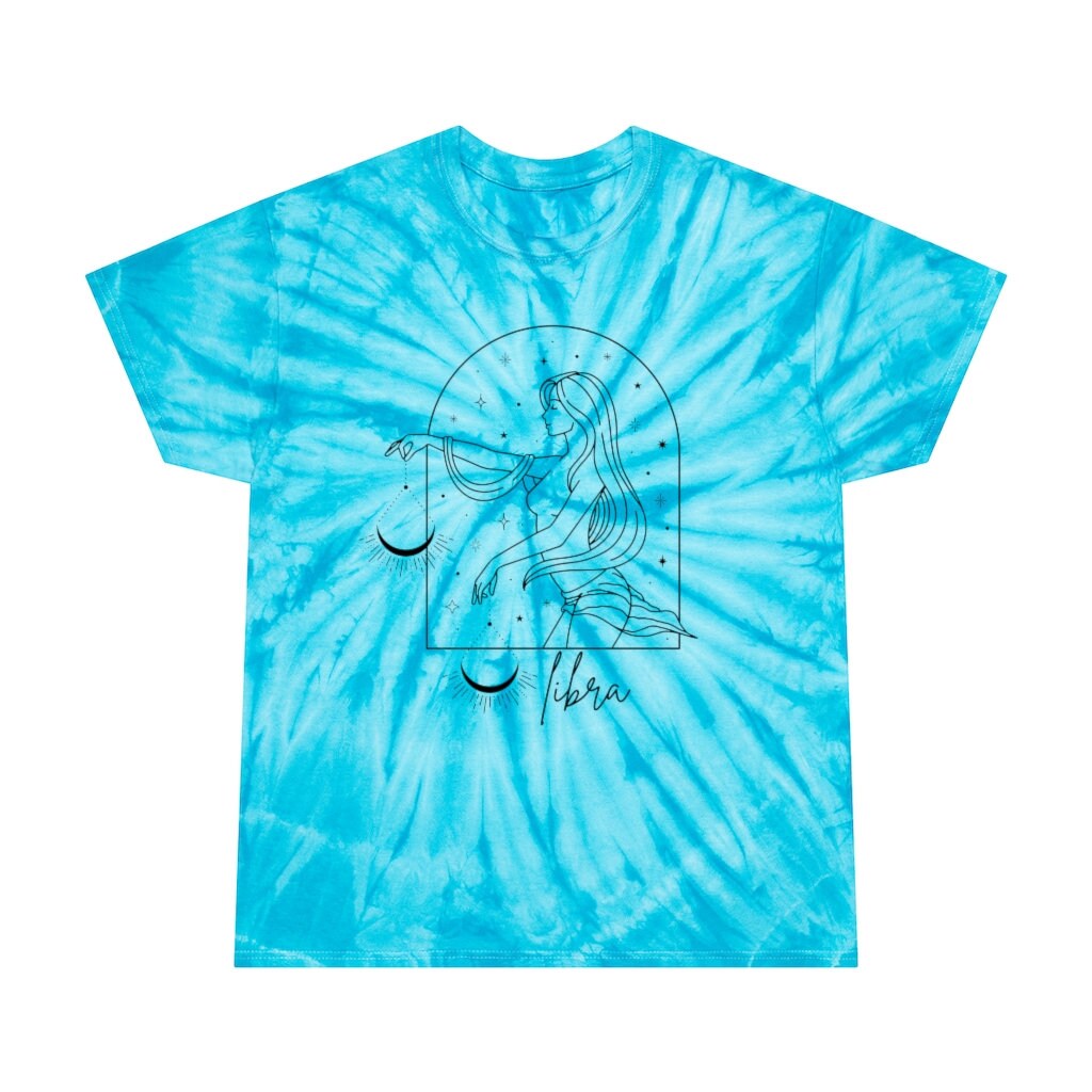 Libra Tie Dye Shirt Libra Shirt Libra Gift Tie Dye Zodiac | Etsy