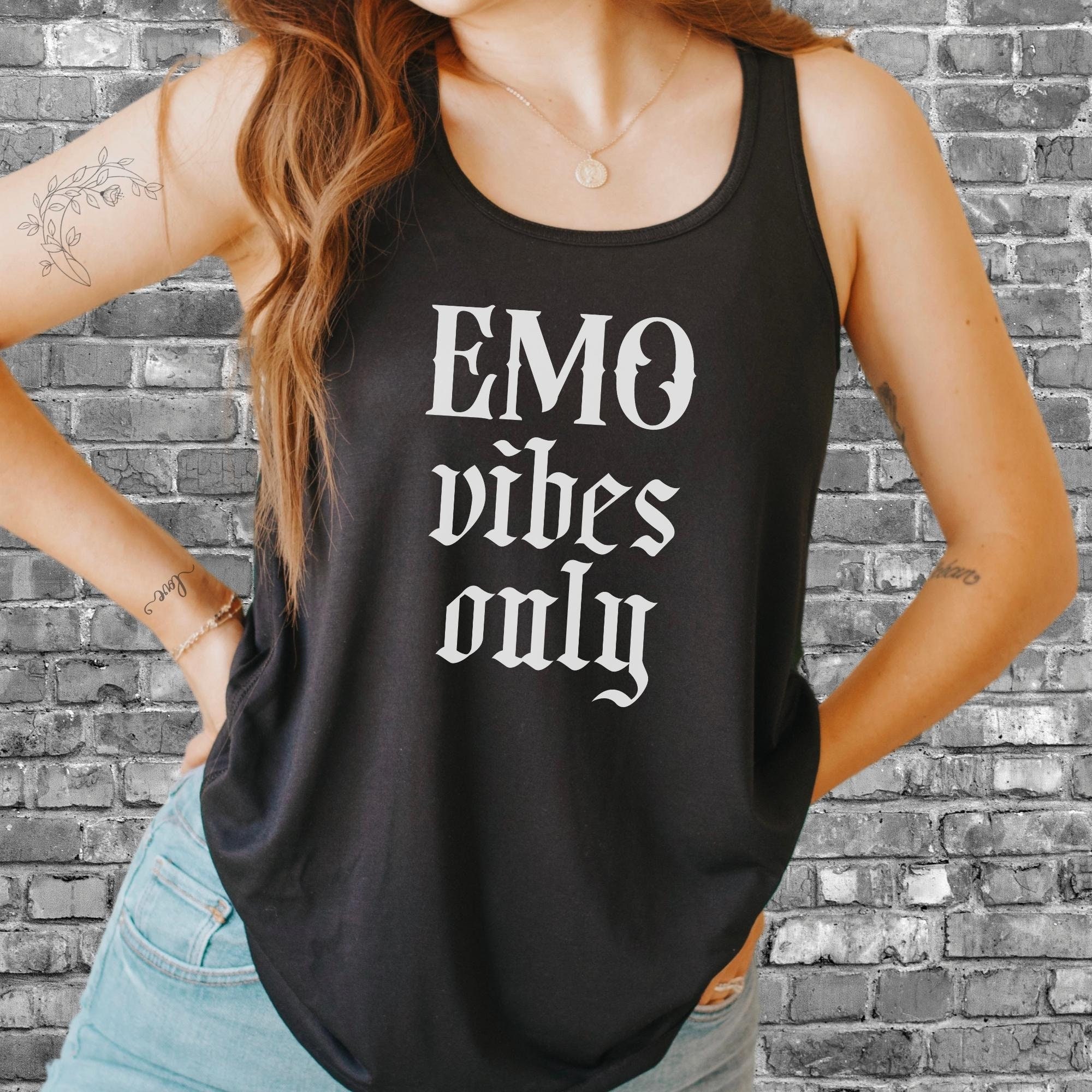 Emo Tank Top Emo Shirt Emo Clothing Goth Tank Top Emo Kid Etsy Australia