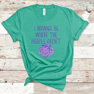 I Wanna Be Where The People Aren&#39;t T-Shirt Introvert Shirt Funny Introvert Shirt Antisocial Shirt Mermaid Shirt Mermaid Clothing Teal Shirt