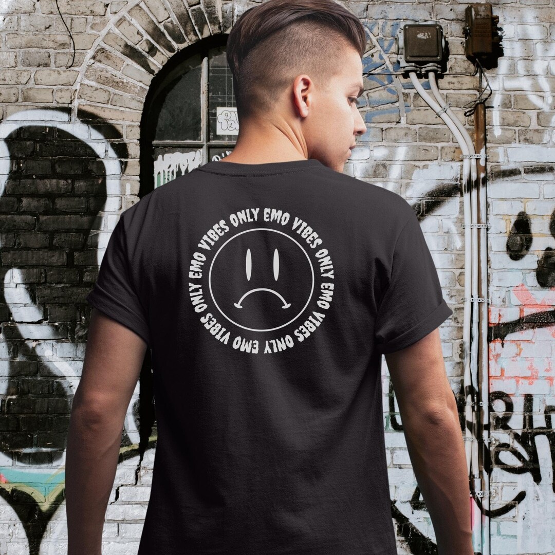 Emo Perfecto Vetement Perfecto Crop En Coton Noir Dos Peint