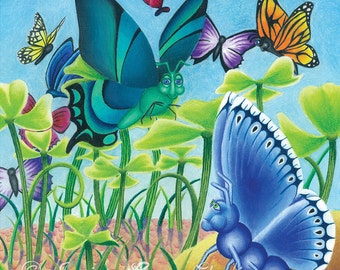 Butterflies, Nile in Denial Art Print 10x10