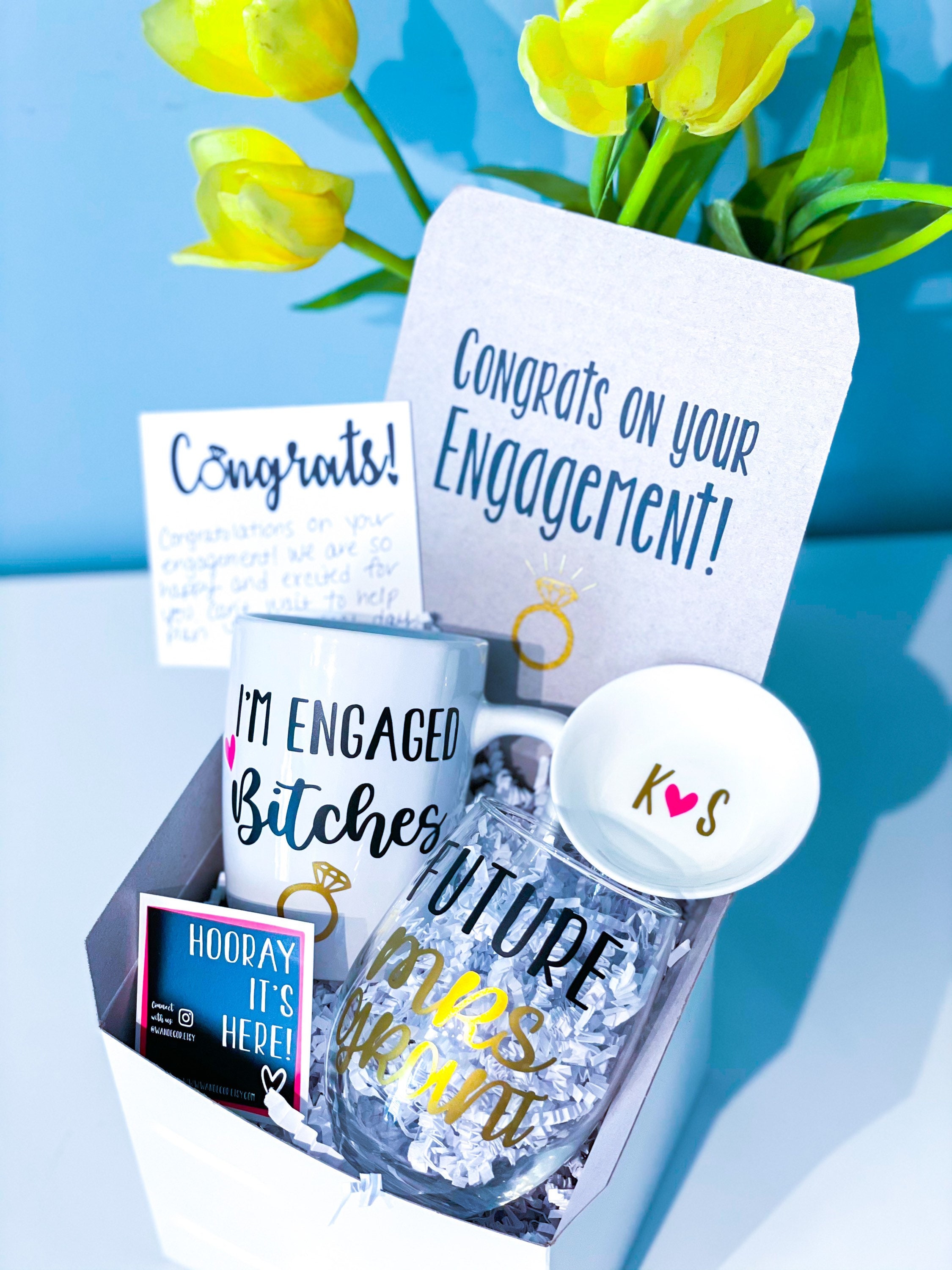 Boîte cadeau de fiançailles pour la mariée fr Future Mrs Etsy