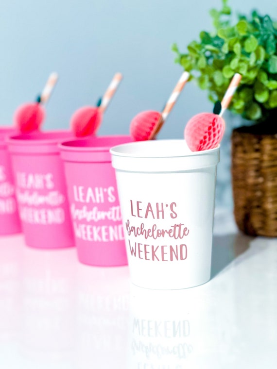 Customized Bachelorette Party Cups Bachelorette Decorations Bach