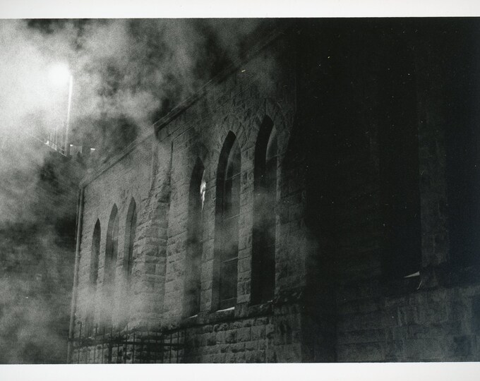 Foggy Church - 5x7 Black & White Darkroom Print on Ilford MGIV Deluxe Pearl