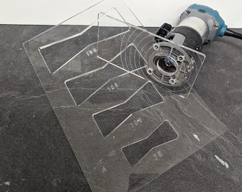 Acryl Fliege Joint Fräser - Schmetterling Dutchman Inlay Einsteckverbinder - 4 Größen