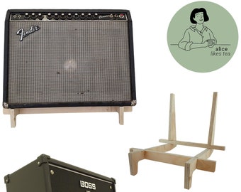 Soporte de amplificador de guitarra de madera portátil ajustable - Varios tamaños