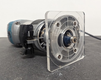 Quadratische Makita Katsu Oberfräser Basis - Klare Acryloberfläche