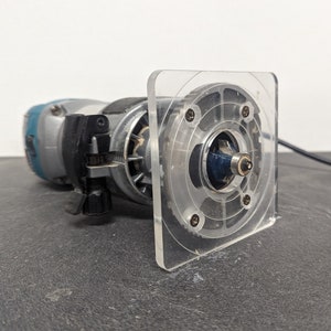 Vierkante Makita Katsu Router Base - Helder Acryl Dewalt