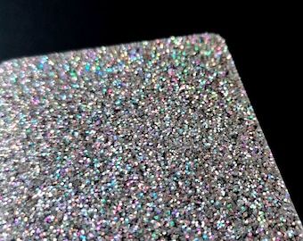 Silver Holographic Glitter 2-Sided Premium Acrylic 3mm Thickness