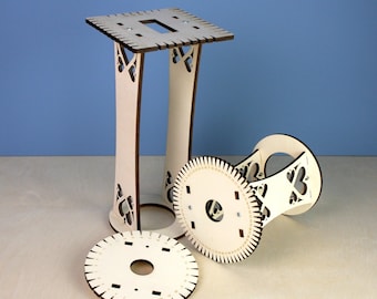 Kumihimo Marudai | Portable Kumi Stand | Braid Loom Wheel | Kumihimo Disk | Upright Table Loom | Desktop Kumihimo | Craft Lover Gift