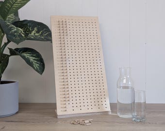 Mindfulness Habit Tracker – Wooden Daily Wellness Board – FSC Natural Birch – Wall Mounted or Freestanding – Meditation Self-Care Montessori