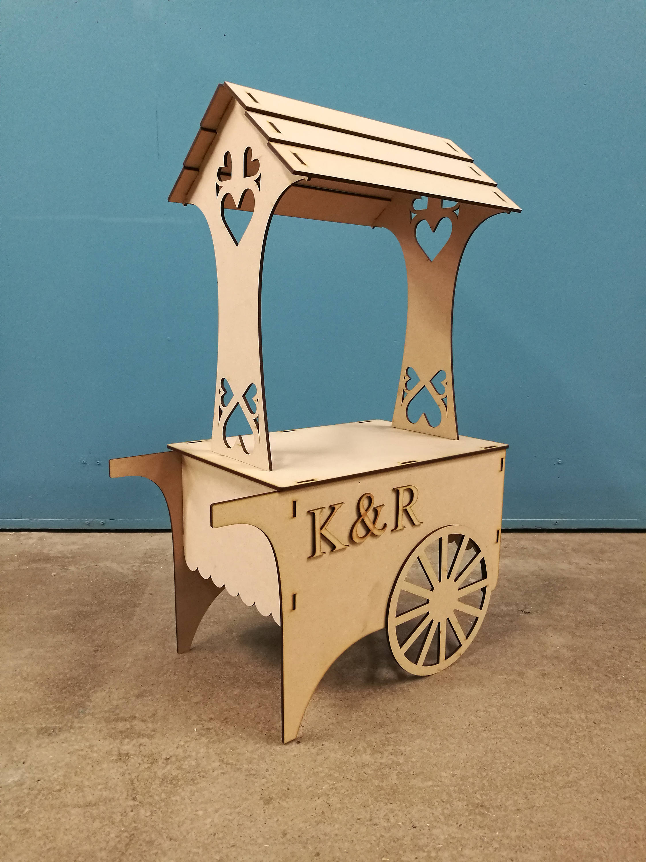 XL CANDY CART *Personalised* Large Wedding Party Sweet Display Stand …