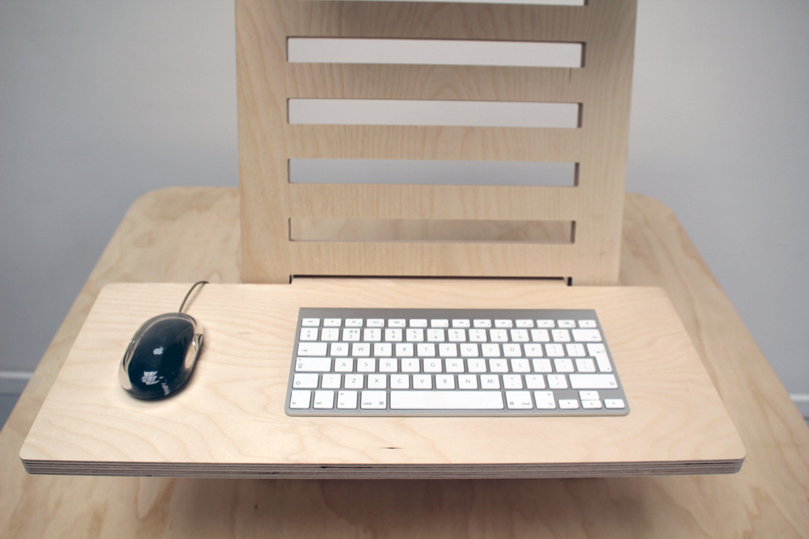 Plywood Standing Desk Converter / Laptop Stand /Height Etsy