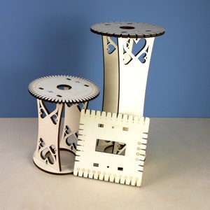 Full Kumihimo Marudai Craft Kit, Desktop Kumihimo, Craft Lover Gift, Portable Kumi Stand, Braid Loom Wheel, Japanese Kumihimo, Braiding Tool