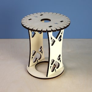 32 Kumihimo Marudai estándar / Soporte Kumi portátil / Rueda de telar trenzado / Disco Kumihimo / Telar de mesa vertical / Kumihimo de escritorio / Amante de la artesanía