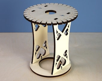 32 Standard Kumihimo Marudai | Portable Kumi Stand | Braid Loom Wheel | Kumihimo Disk | Upright Table Loom | Desktop Kumihimo | Craft Lover