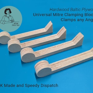 Mitre Clamping Blocks - Clamps ANY Angle! Quality Birch Plywood Universal Clamping Mitre Block - Set of 2, 4, 6 or 8