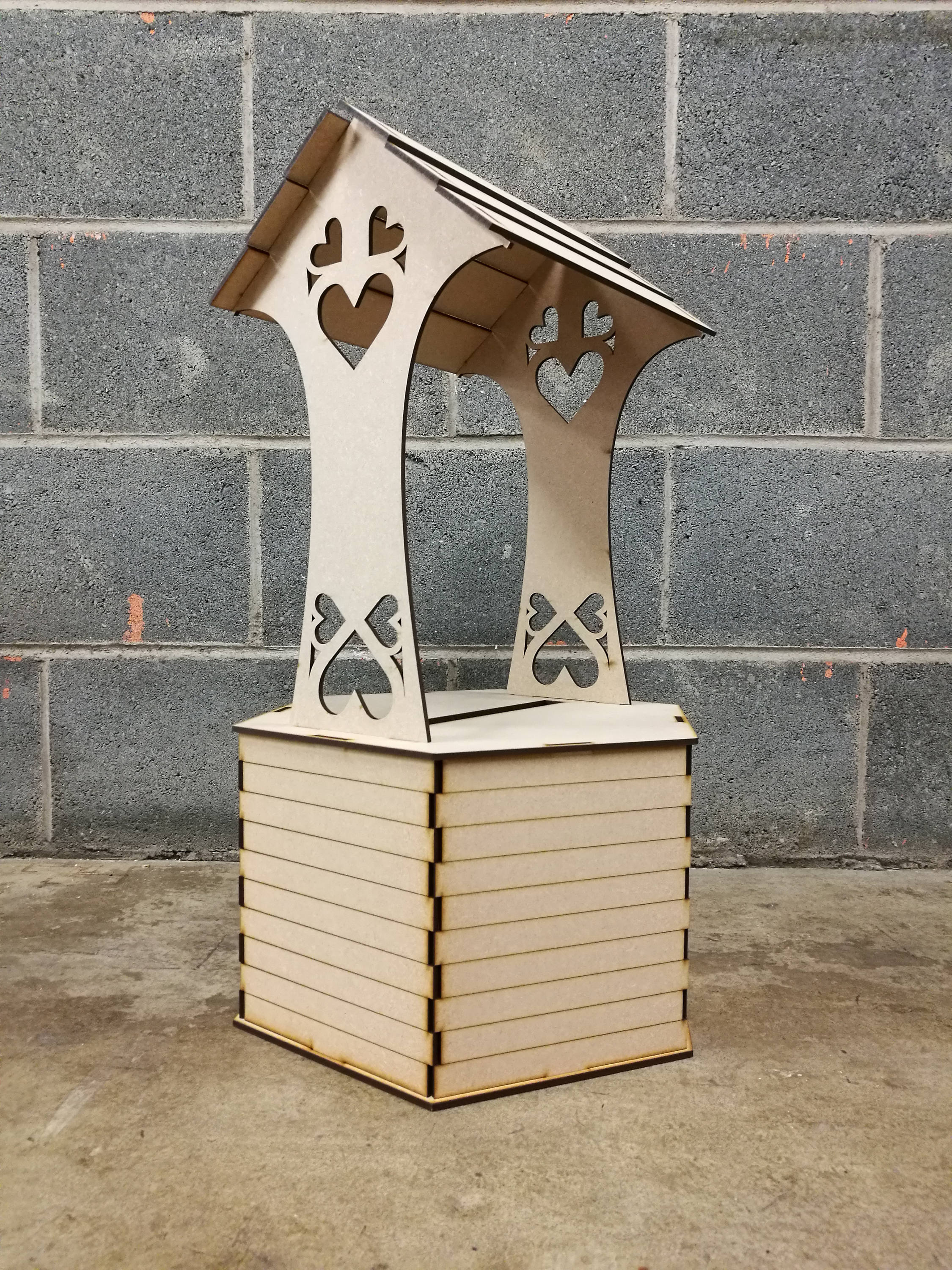 Extra Large Personalised Wedding Wishing Well Box Flat Etsy