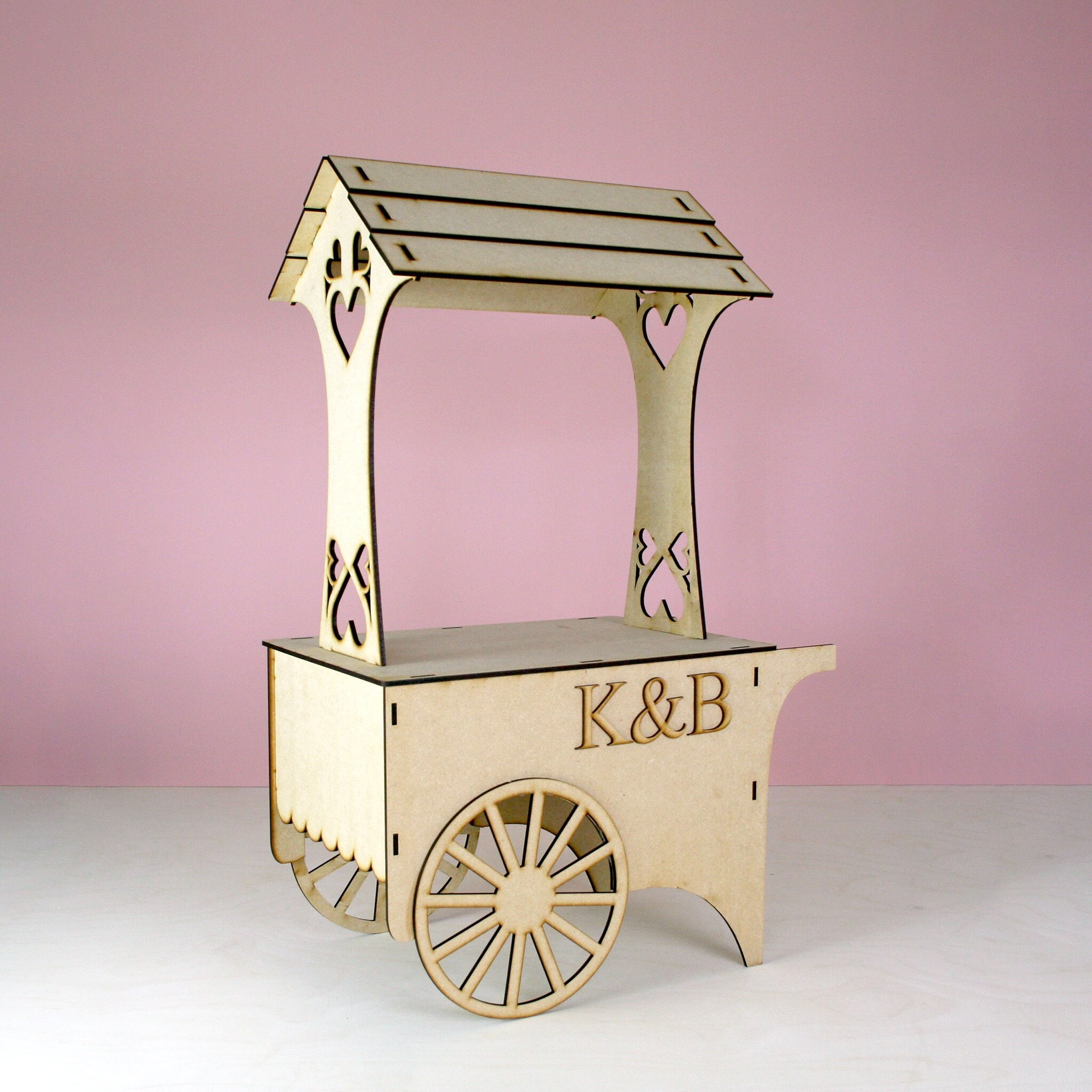 CANDY CART * Personnalisé * Grand Présentoir Doux de Fête de Mariage Kit Flatpack mdf