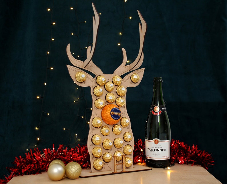 PERSONALISED Advent Calendar Christmas Terry Chocolate Orange Ferrero Rocher Lindt image 5