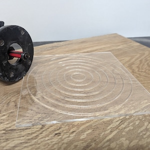 Acrylic Multi Circle Router Jig - Clear Woodworking Template Guide - Inlay Mortice - 7 Sizes 1-7&quot;