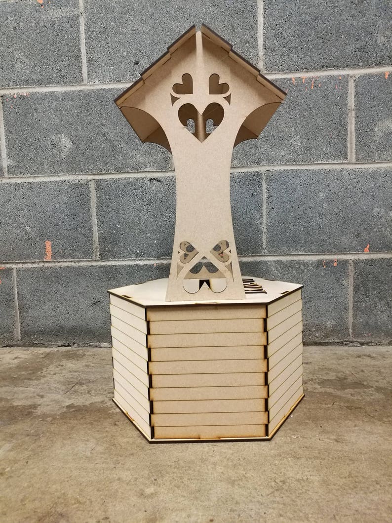 Extra Large Personalised Wedding Wishing Well Box Flat | Etsy