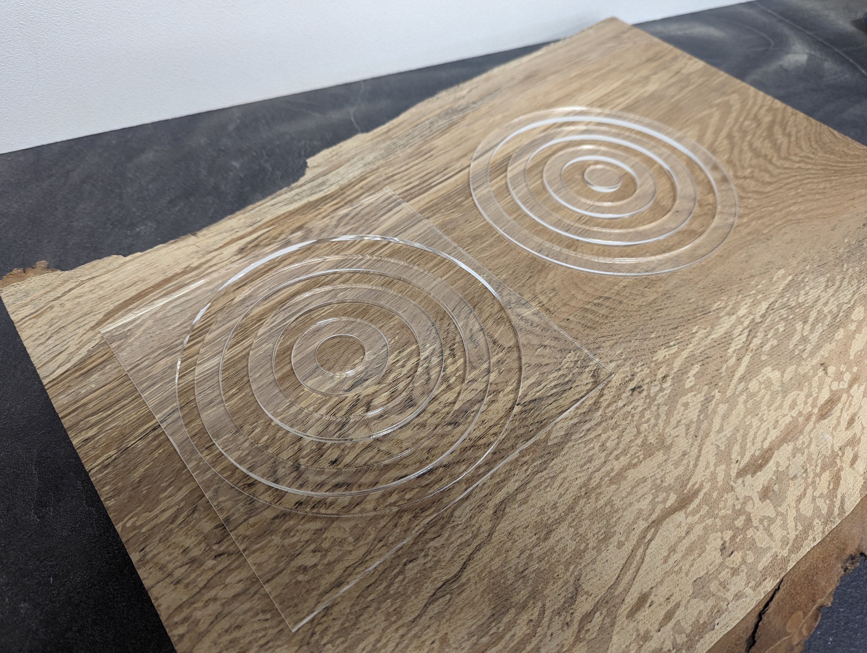 Lot De 8 Gabarits De Routeur En Acrylique - Gabarits D'incrustation Pour Cercles De 0,98" à 7,87" De Diamètre - 10