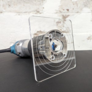 6&quot; Large Square Makita Katsu Router Base - Clear Acrylic