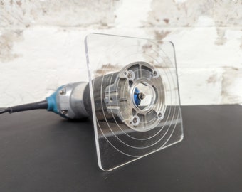 Base de fresadora Makita Katsu cuadrada grande de 6" - Acrílico transparente